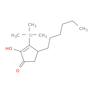 2-Cyclopenten-1-one, 4-hexyl-2-hydroxy-3-(trimethylsilyl)-