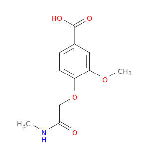 3-Methoxy-4-[(methylcarbamoyl)methoxy]benzoic Acid