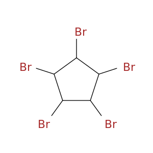 Cyclopentane, 1,2,3,4,5-pentabromo-