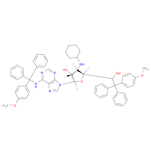 3'-CYCLOHEXYLAMINO-5',N6-BIS(4-METHOXYTRITYL)-3'-DEOXYADENOSINE