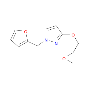 1H-Pyrazole, 1-(2-furanylmethyl)-3-(oxiranylmethoxy)-
