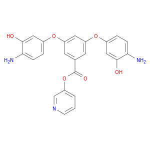 Benzoic acid, 3,5-bis(4-amino-3-hydroxyphenoxy)-, 3-pyridinyl ester