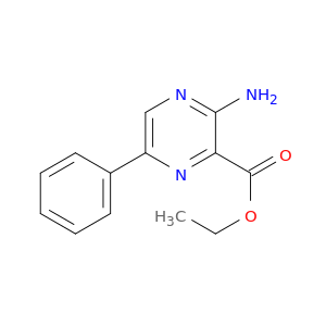 Pyrazinecarboxylic acid, 3-amino-6-phenyl-, ethyl ester