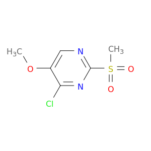Pyrimidine, 4-chloro-5-methoxy-2-(methylsulfonyl)-