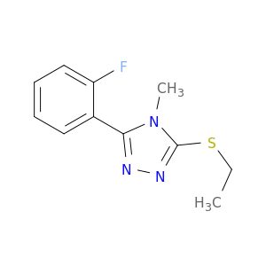 4H-1,2,4-Triazole,3-(ethylthio)-5-(2-fluorophenyl)-4-methyl-