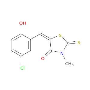 (5E)-5-(5-CHLORO-2-HYDROXYBENZYLIDENE)-3-METHYL-2-THIOXO-1,3-THIAZOLIDIN-4-ONE