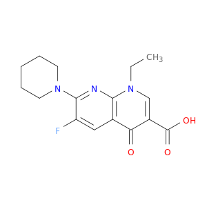 1,8-Naphthyridine-3-carboxylic acid,1-ethyl-6-fluoro-1,4-dihydro-4-oxo-7-(1-piperidinyl)-