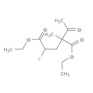 Pentanedioic acid, 2-acetyl-4-fluoro-2-methyl-, diethyl ester