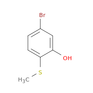 Phenol, 5-bromo-2-(methylthio)-