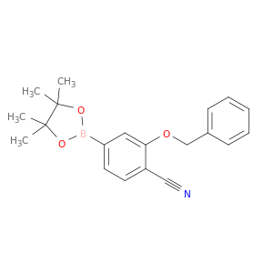 2-(苄氧基)-4-(四甲基-1,3,2-二氧杂硼烷-2-基)苯甲腈