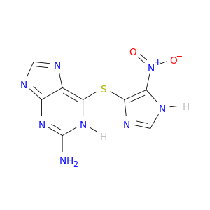 1H-Purin-2-amine, 6-[(5-nitro-1H-imidazol-4-yl)thio]-