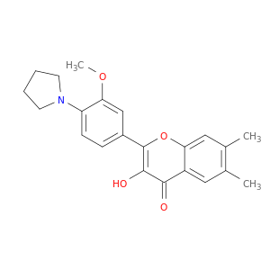 3-Hydroxy-2-[3-Methoxy-4-(pyrrolidin-1-yl)phenyl]-6,7-diMethylchroMen-4-one