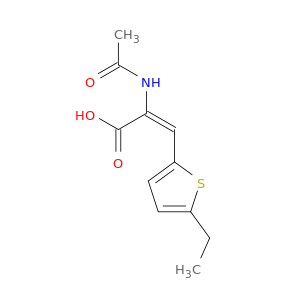 2-Propenoic acid, 2-(acetylamino)-3-(5-ethyl-2-thienyl)-, (2E)-