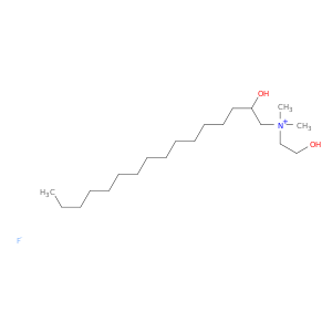 1-十六烷烷烃,2-羟基-N-(2-羟乙基)-N,N-二甲基-,氟化物(1：1)