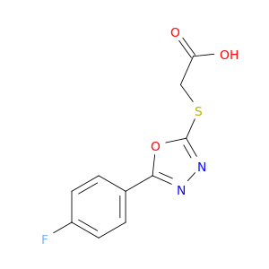 2-((5-(4-Fluorophenyl)-1,3,4-oxadiazol-2-yl)thio)acetic acid