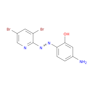 Phenol, 5-amino-2-[(3,5-dibromo-2-pyridinyl)azo]-