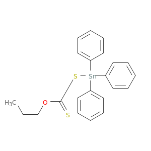 Stannane, triphenyl[(propoxythioxomethyl)thio]-