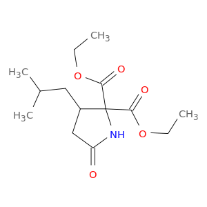 2,2-Pyrrolidinedicarboxylicacid, 3-(2-methylpropyl)-5-oxo-, 2,2-diethyl ester