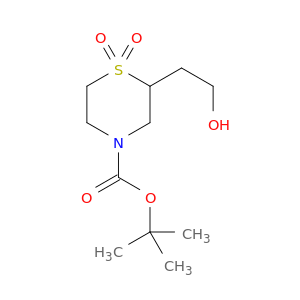 tert-Butyl 2-(2-hydroxyethyl)thiomorpholine-4-carboxylate 1,1-dioxide