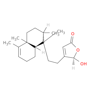 (5r)-5-hydroxy-4-{2-[(2r,4ar,8ar)-1,2,4a,5-tetramethyl-1,2,3,4,4a,7,8,8a-octahydronaphthalen-1-yl]ethyl}furan-2(5h)-one