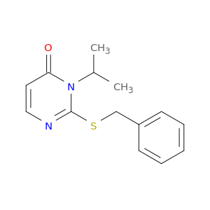 4(3H)-Pyrimidinone, 3-(1-methylethyl)-2-[(phenylmethyl)thio]-