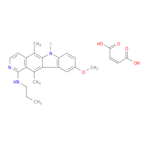 6H-Pyrido(4,3-b)carbazol-1-amine, 5,11-dimethyl-9-methoxy-N-propyl-, (Z)-2-butenedioate (1:1)
