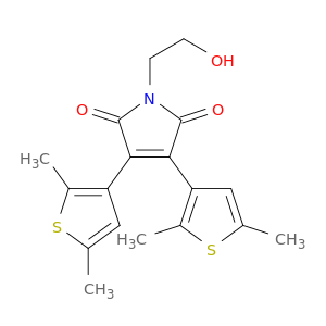 1H-Pyrrole-2,5-dione, 3,4-bis(2,5-dimethyl-3-thienyl)-1-(2-hydroxyethyl)-