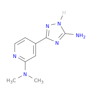 2-Pyridinamine, 4-(5-amino-1H-1,2,4-triazol-3-yl)-N,N-dimethyl-