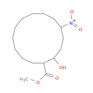 Cyclotetradecanecarboxylic acid, 2-hydroxy-5-nitro-, methyl ester
