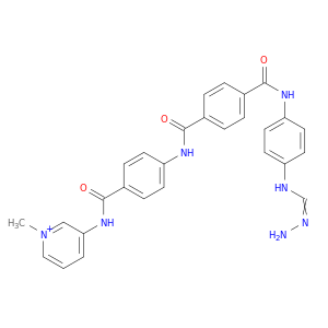 Pyridinium,3-[[4-[[4-[[[4-[(aminoiminomethyl)amino]phenyl]amino]carbonyl]benzoyl]amino]benzoyl]amino]-1-methyl-