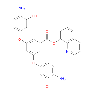 Benzoic acid, 3,5-bis(4-amino-3-hydroxyphenoxy)-, 8-quinolinyl ester