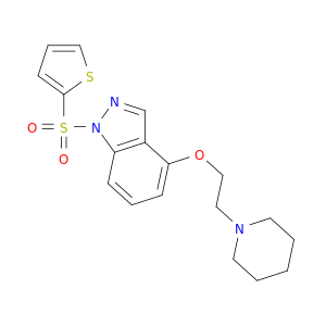 1H-Indazole, 4-[2-(1-piperidinyl)ethoxy]-1-(2-thienylsulfonyl)-