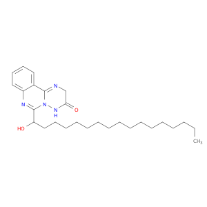 2H-[1,2,4]Triazino[2,3-c]quinazolin-3(4H)-one, 6-(1-hydroxyheptadecyl)-
