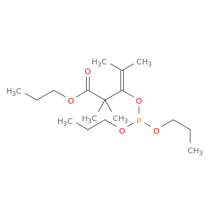 propyl 3-((dipropoxyphosphino)oxy)-2,2,4-trimethyl-3-pentenoate