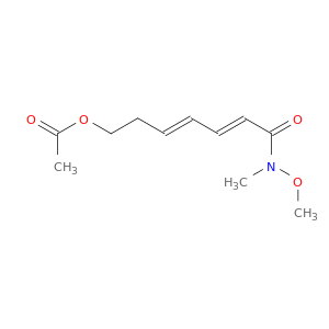 2,4-Heptadienamide, 7-(acetyloxy)-N-methoxy-N-methyl-, (2E,4E)-