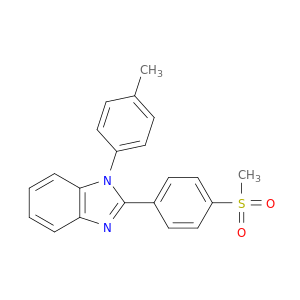 1H-Benzimidazole, 1-(4-methylphenyl)-2-[4-(methylsulfonyl)phenyl]-