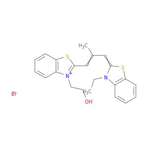 苯并噻唑鎓,2-[3-(3-乙基-2(3H)-苯并噻唑基二甲苯)-2-甲基-1-普烯-1-基]-3-(2-羟乙基)-,溴(1：1)
