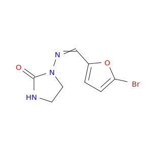 2-Imidazolidinone, 1-[[(5-bromo-2-furanyl)methylene]amino]-