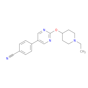 Benzonitrile, 4-[2-[(1-ethyl-4-piperidinyl)oxy]-5-pyrimidinyl]-