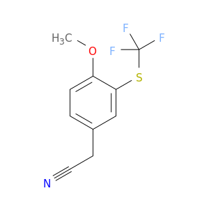 2-{4-methoxy-3-[(trifluoromethyl)sulfanyl]phenyl}acetonitrile