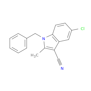 1H-Indole-3-carbonitrile, 5-chloro-2-methyl-1-(phenylmethyl)-
