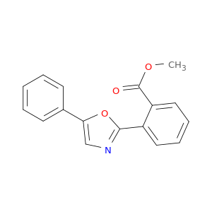 Benzoic acid, 2-(5-phenyl-2-oxazolyl)-, methyl ester