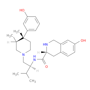 (3R)-1,2,3,4-四氢-7-羟基-N-[(1S)-1-[[(3R,4R)-4-(3-羟基苯基)-3,4-二甲基-1-哌啶基]甲基]-2-甲基丙基]-3-异喹啉甲酰胺