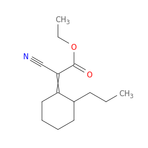 Acetic acid, cyano(2-propylcyclohexylidene)-, ethyl ester