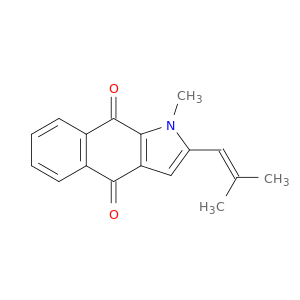 1H-Benz[f]indole-4,9-dione, 1-methyl-2-(2-methyl-1-propenyl)-