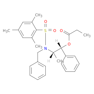 (+)-2,4,6-三甲基-N-[(1S,2R)-1-甲基-2-(1-氧代丙氧基)-2-苯基乙基]-N-(苯基甲基)苯磺酰胺