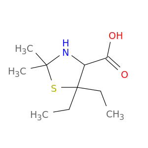4-Thiazolidinecarboxylicacid, 5,5-diethyl-2,2-dimethyl-
