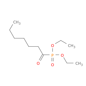 Phosphonic acid, (1-oxoheptyl)-, diethyl ester