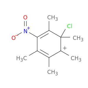 Cyclohexadienylium, 6-chloro-1,2,3,5,6-pentamethyl-4-nitro-