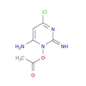 4-Pyrimidinamine, 3-(acetyloxy)-6-chloro-2,3-dihydro-2-imino-